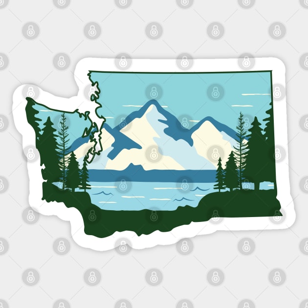 PNW Washington State Sticker by happysquatch